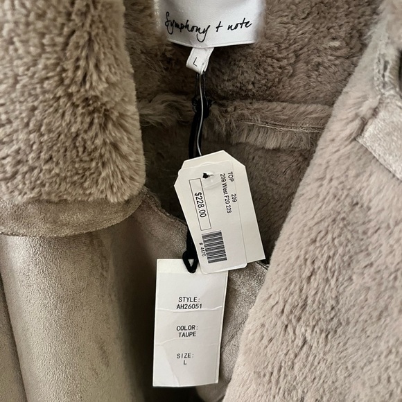 NWT Symphony + Note boutique jacket. Womens large. - Picture 2 of 5